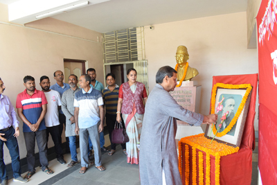 CPIM remembers Frederick Angeles during a memorial programme held at party headquarters in Agartala on November 28.